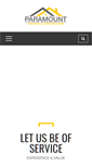 Mobile Screenshot of paramountroofingandconstruction.com